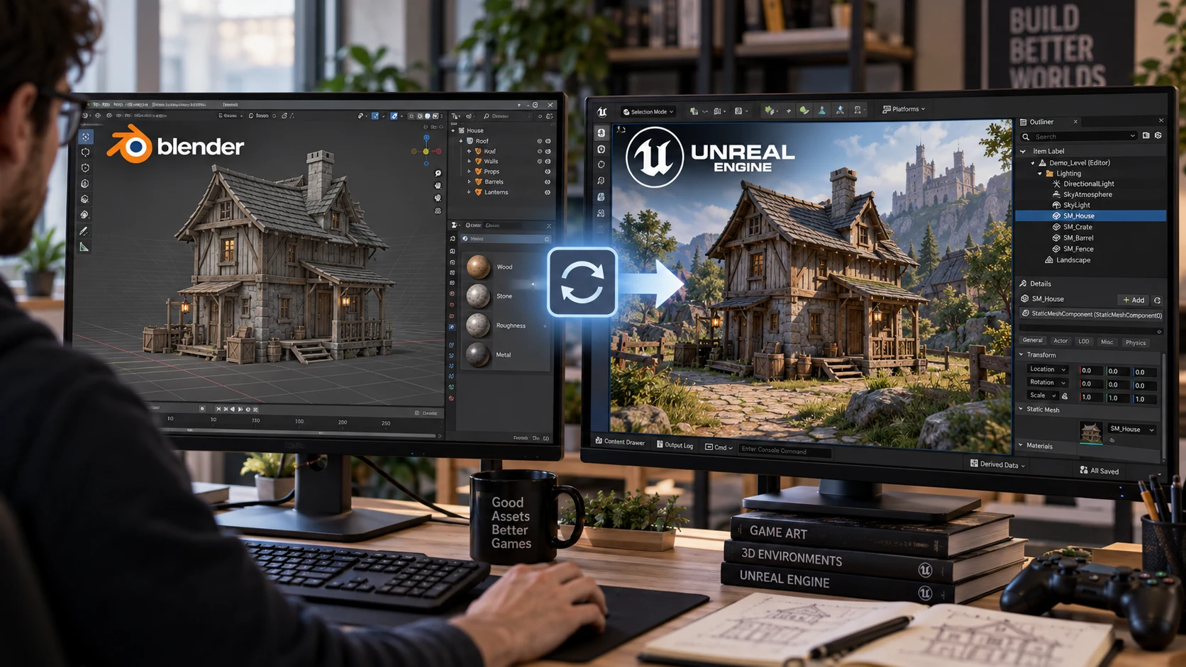 Blender Live Link Brings One-Click Asset Transfers to Unreal Engine 5